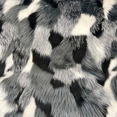 Multicolor Patchwork Faux Fur Fabric - Prismatic Fiber Arts