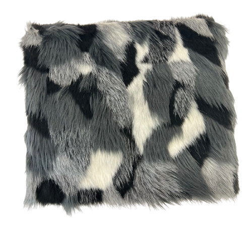 Multicolor Patchwork Faux Fur Fabric - Prismatic Fiber Arts