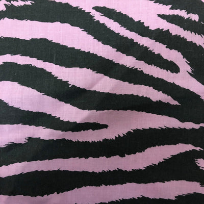 Zebra Print Poly Cotton Fabric - Prismatic Fiber Arts
