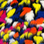 Puzzled Multicolor Faux Fur Fabric - Prismatic Fiber Arts