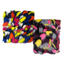 Puzzled Multicolor Faux Fur Fabric - Prismatic Fiber Arts