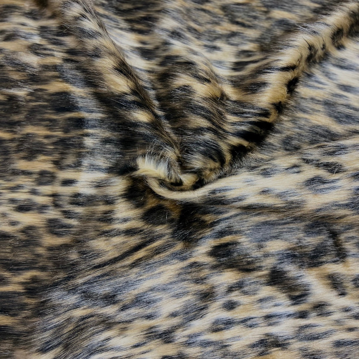 Leopard Print Faux Fur Fabric - Prismatic Fiber Arts