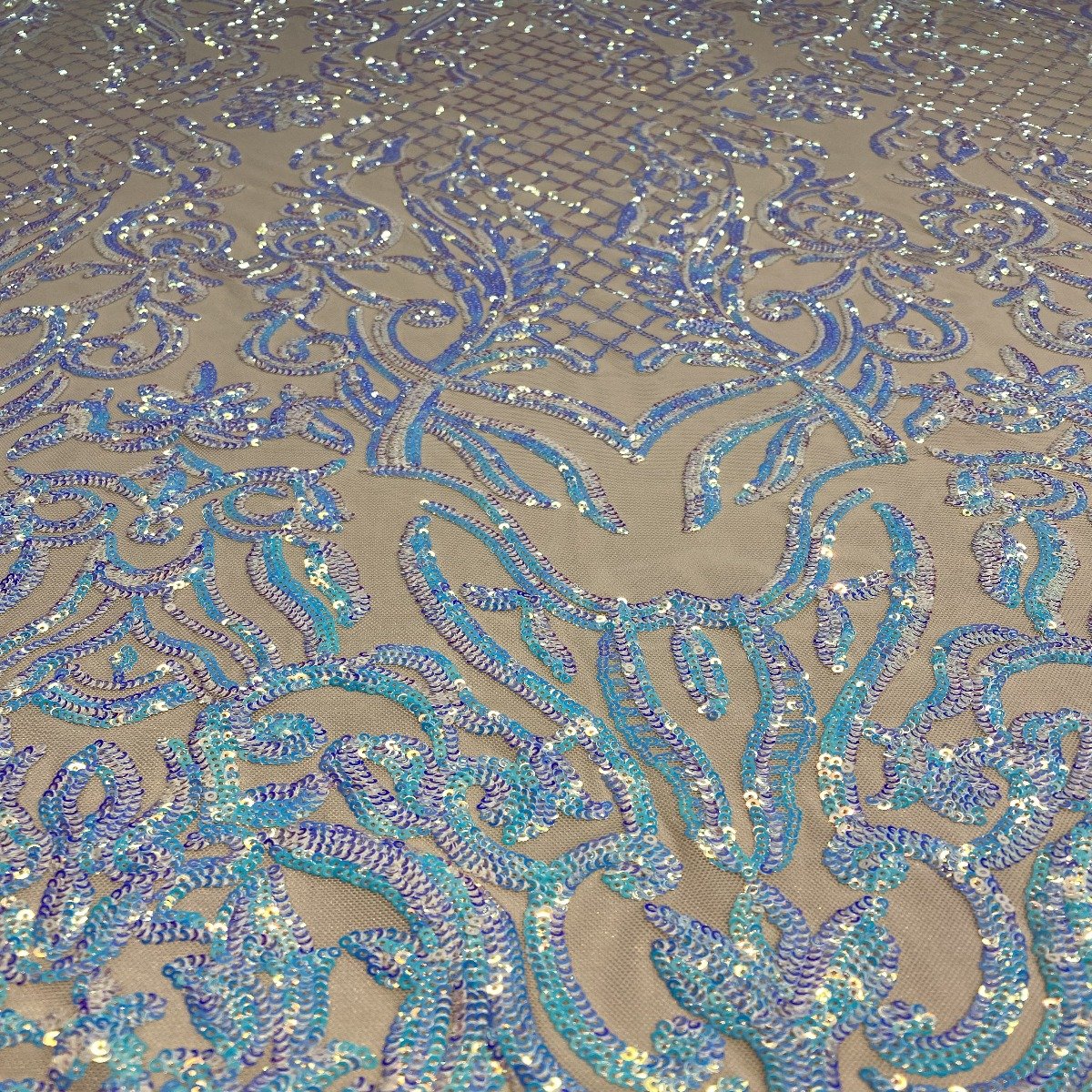 Luna Stretch Sequins Fabric - Prismatic Fiber Arts