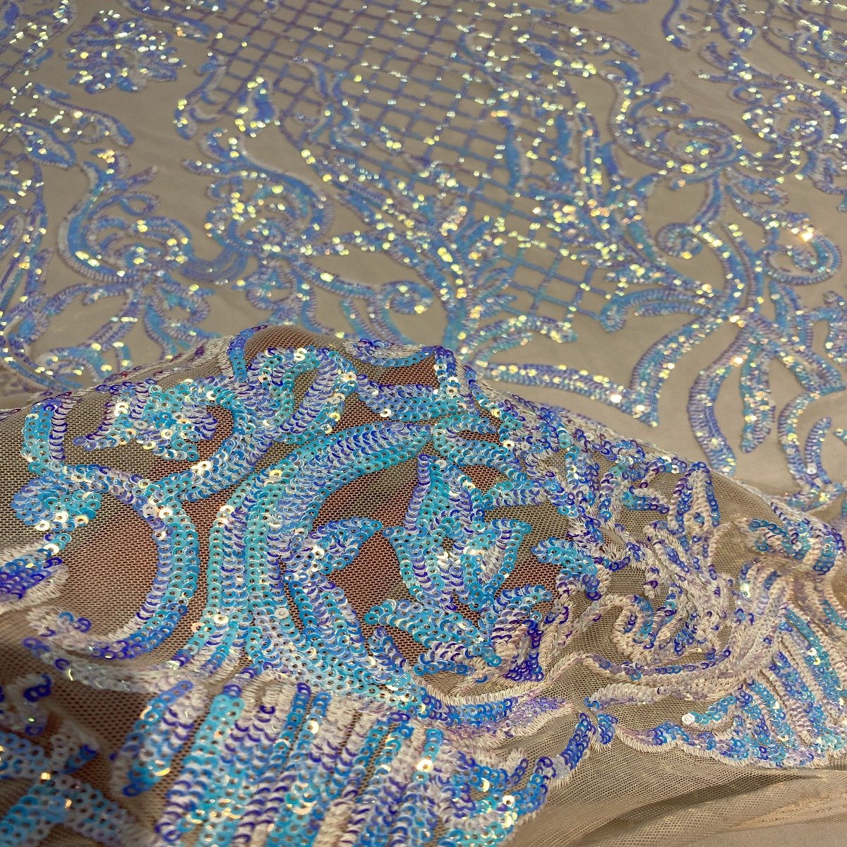 Luna Stretch Sequins Fabric - Prismatic Fiber Arts