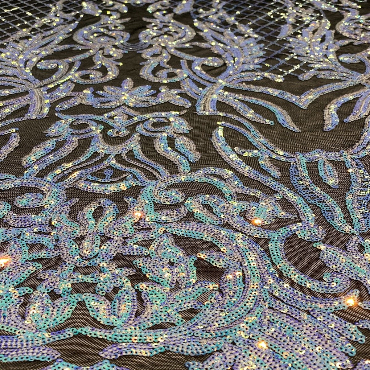 Luna Stretch Sequins Fabric - Prismatic Fiber Arts