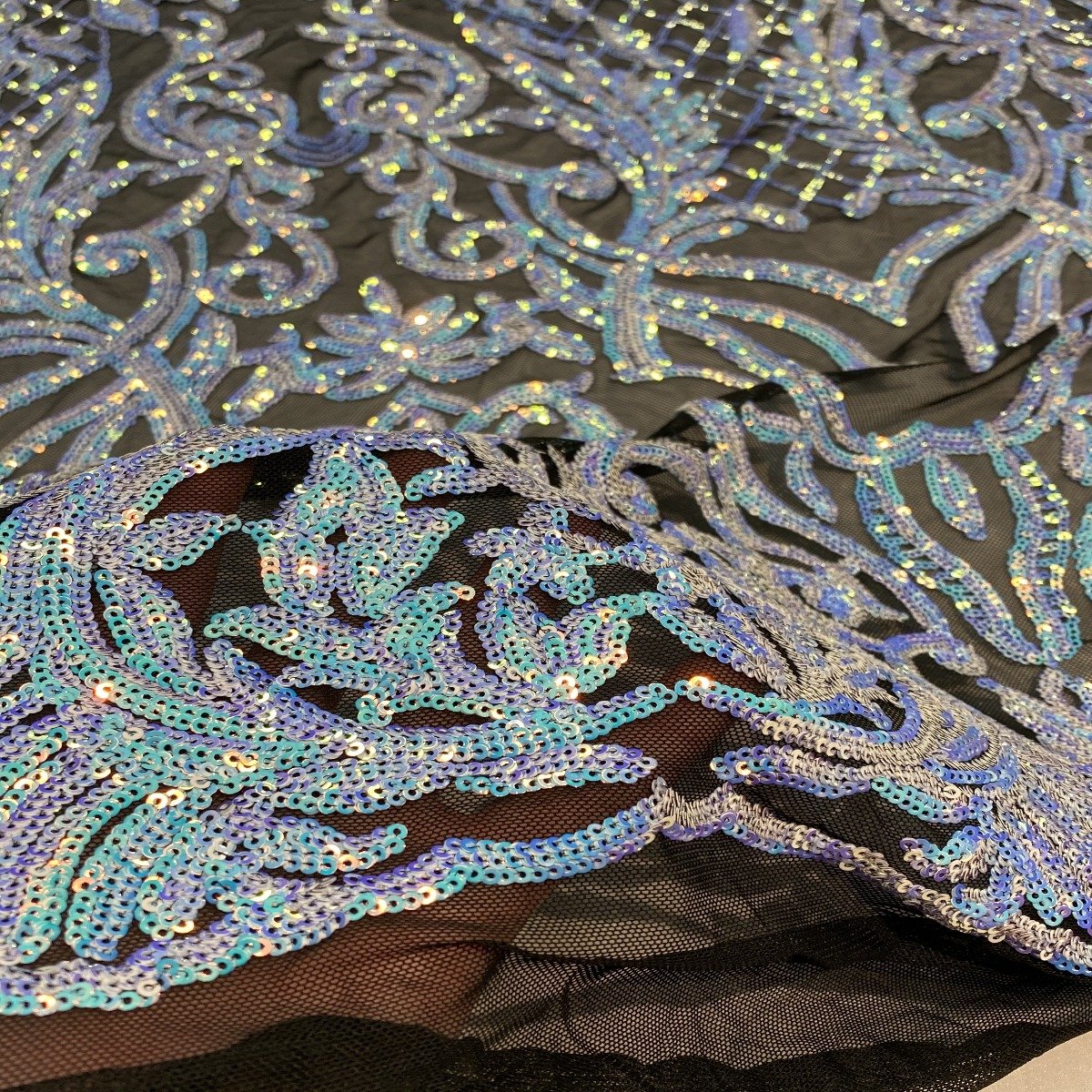 Luna Stretch Sequins Fabric - Prismatic Fiber Arts