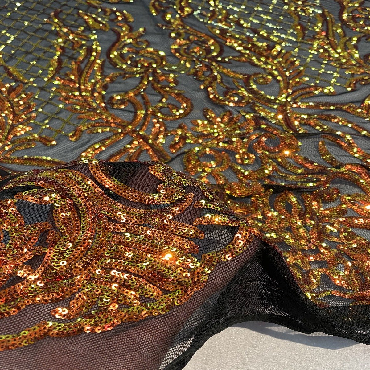 Luna Stretch Sequins Fabric - Prismatic Fiber Arts