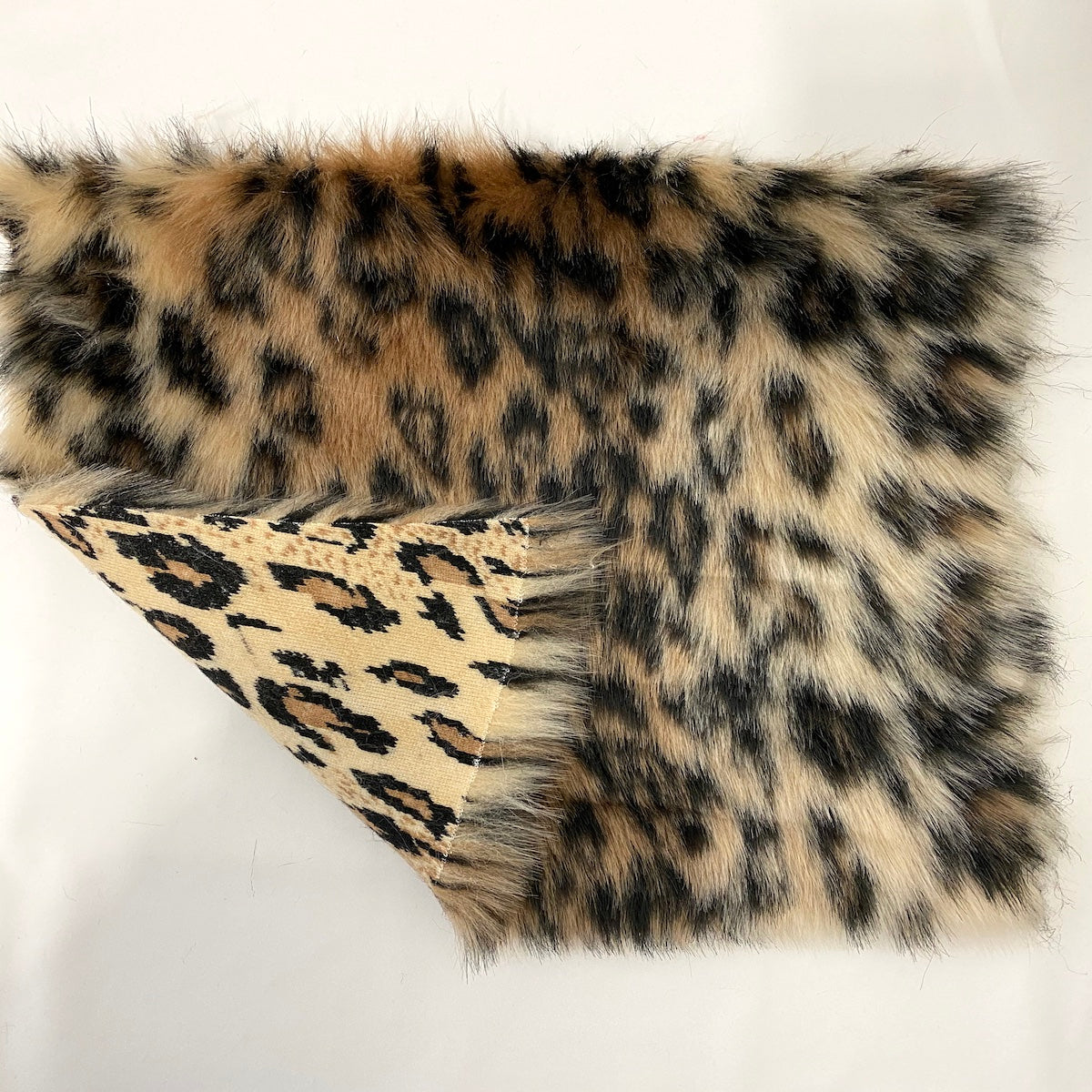Leopard Print Faux Fur Fabric - Prismatic Fiber Arts