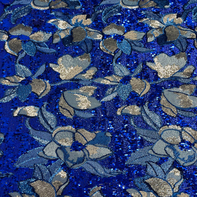 Giselle Multicolor Floral Stretch Sequins Fabric - Prismatic Fiber Arts