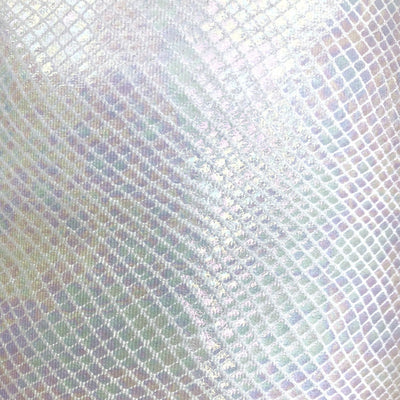 Venom Iridescent Snakeskin Stretch Velvet Spandex Fabric - Prismatic Fiber Arts