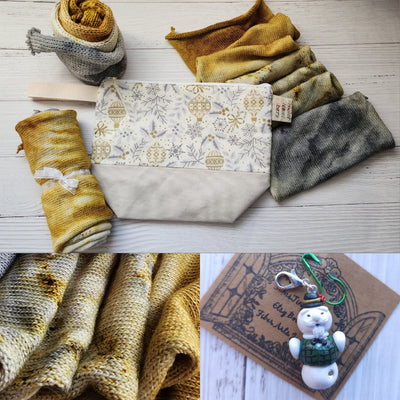 Silver and Gold Sock Blanks - Prismatic Fiber Arts