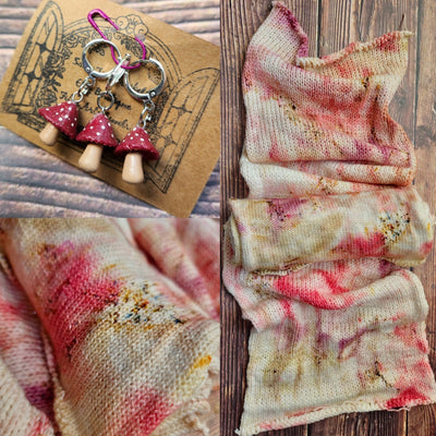 Toadstool Sock Blanks - Prismatic Fiber Arts