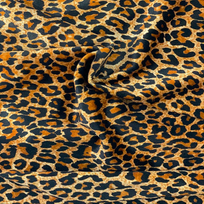 Leopard Print Stretch Velvet Fabric - Prismatic Fiber Arts