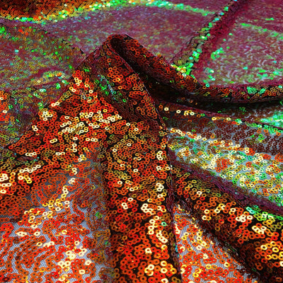 Iridescent All Over Sequins Fabric - Prismatic Fiber Arts
