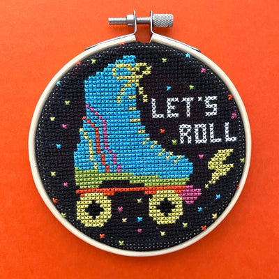 Let's Roll Counted Cross Stitch DIY KIT - Prismatic Fiber Arts