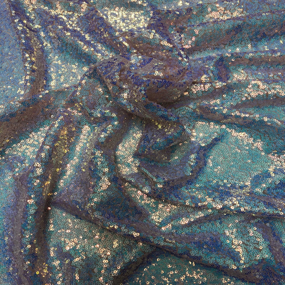 Iridescent All Over Sequins Fabric