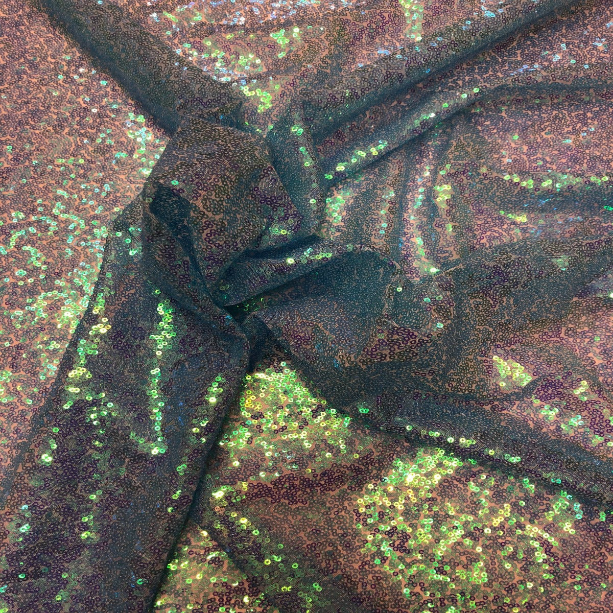 Iridescent All Over Sequins Fabric