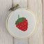 Strawberry Counted Cross Stitch DIY Kit - Prismatic Fiber Arts