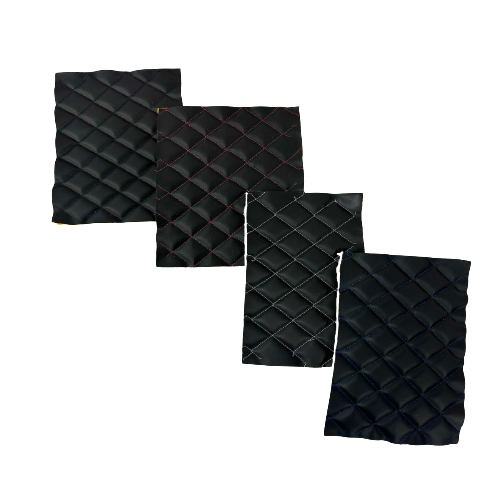 Diamond Quilted Foam Backed Faux Leather Vinyl Fabric - Prismatic Fiber Arts