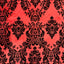 Damask Flocked Taffeta Fabric - Prismatic Fiber Arts
