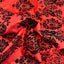 Damask Flocked Taffeta Fabric - Prismatic Fiber Arts