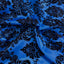 Damask Flocked Taffeta Fabric - Prismatic Fiber Arts