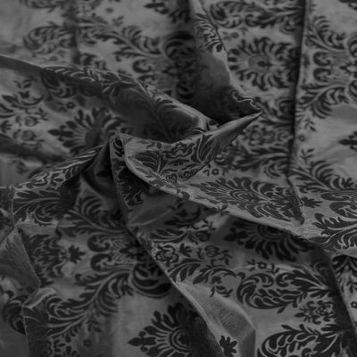 Damask Flocked Taffeta Fabric - Prismatic Fiber Arts