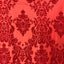 Damask Flocked Taffeta Fabric - Prismatic Fiber Arts