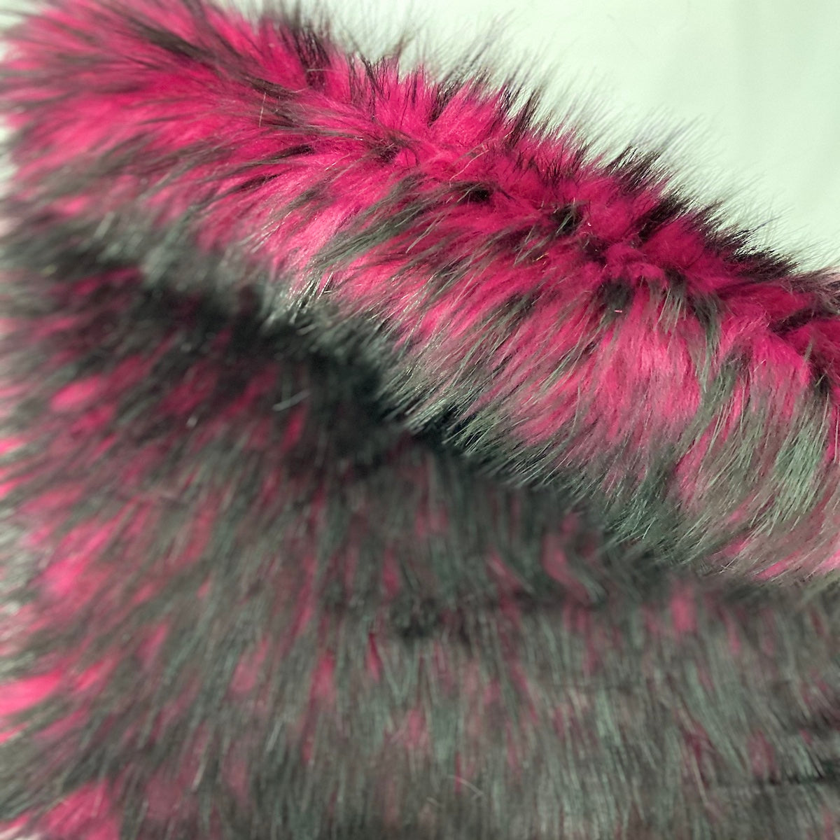 Husky Print Long Pile Shaggy Faux Fur Fabric - Prismatic Fiber Arts