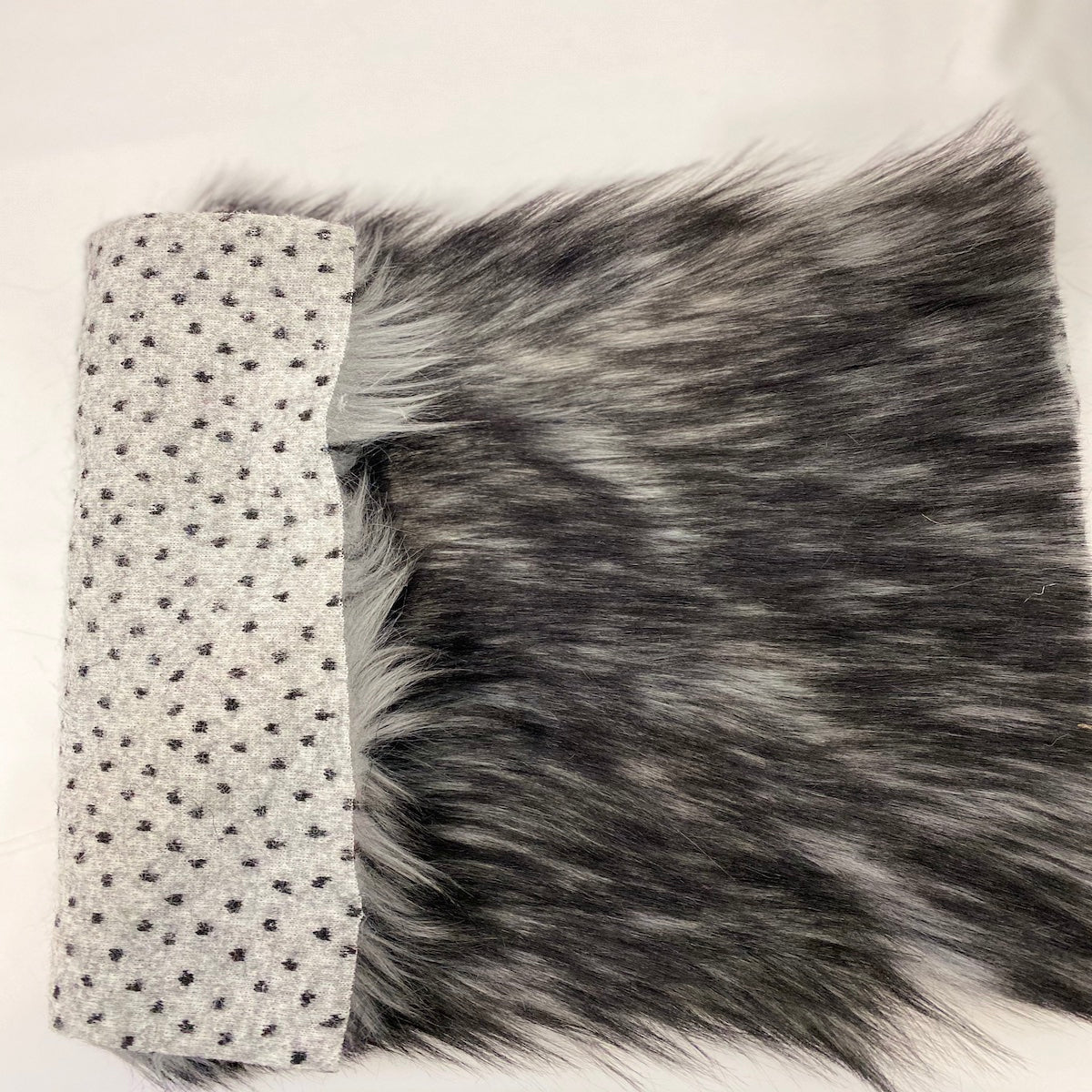 Husky Print Long Pile Shaggy Faux Fur Fabric - Prismatic Fiber Arts