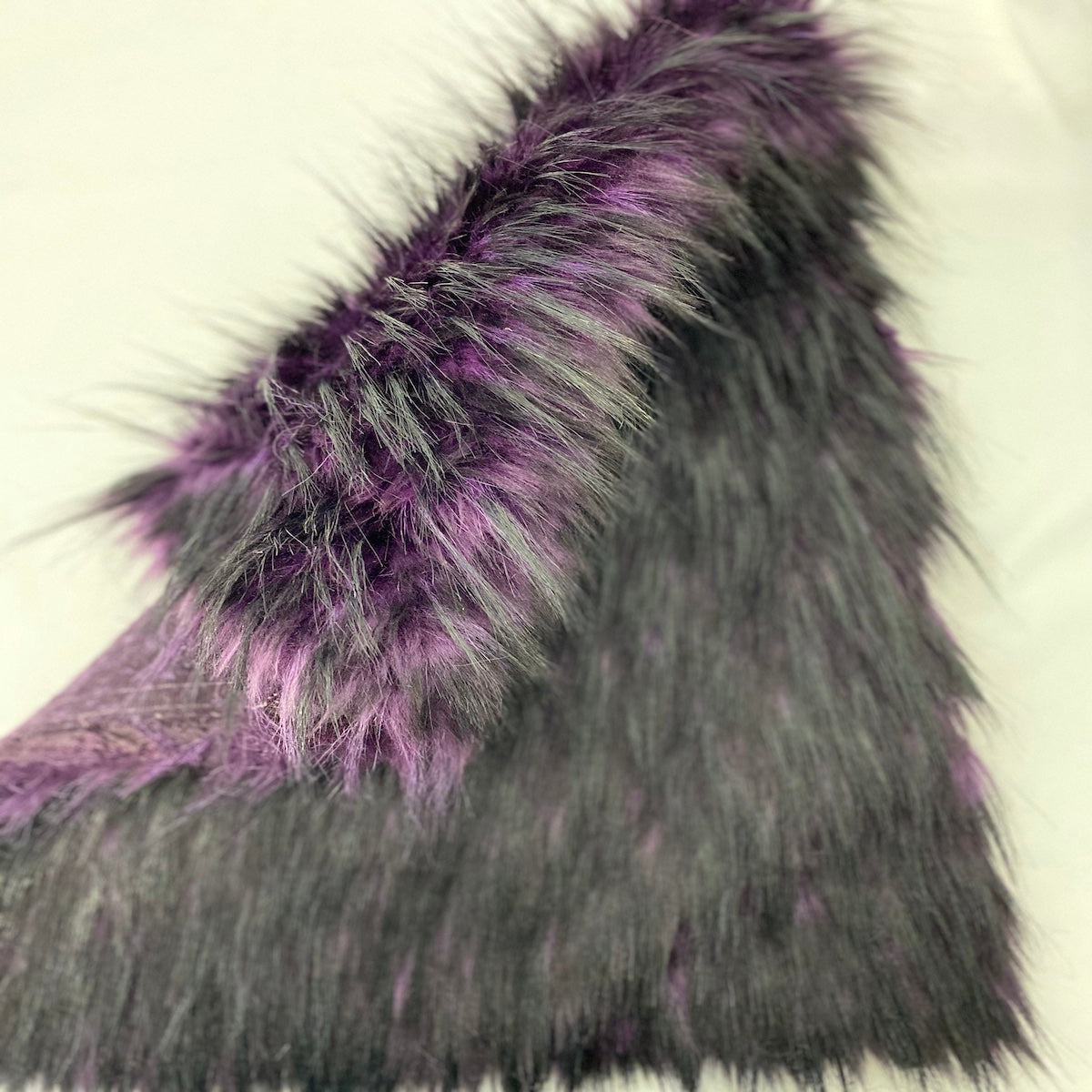 Husky Print Long Pile Shaggy Faux Fur Fabric - Prismatic Fiber Arts