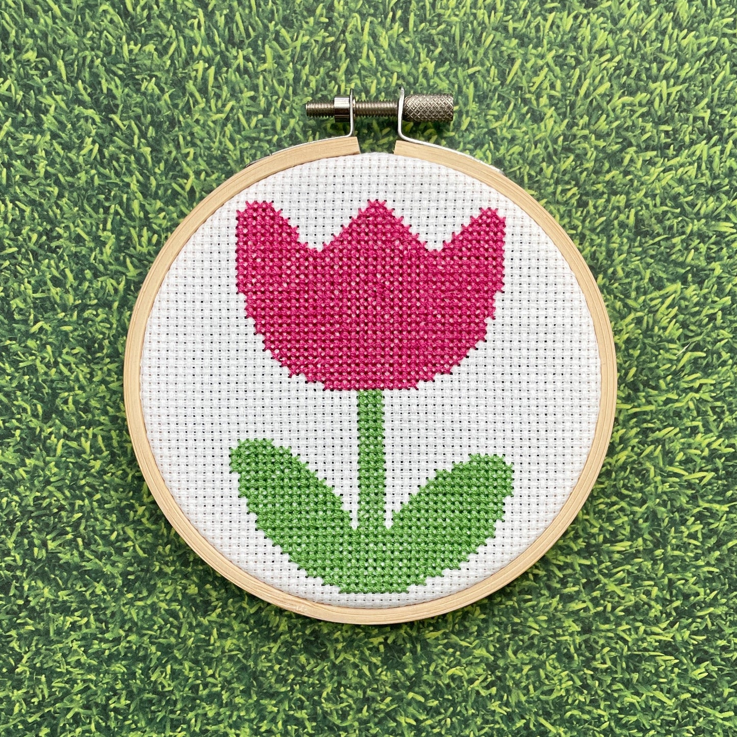 Tulip by Mary Engelbreit Counted Cross Stitch DIY KIT - Prismatic Fiber Arts
