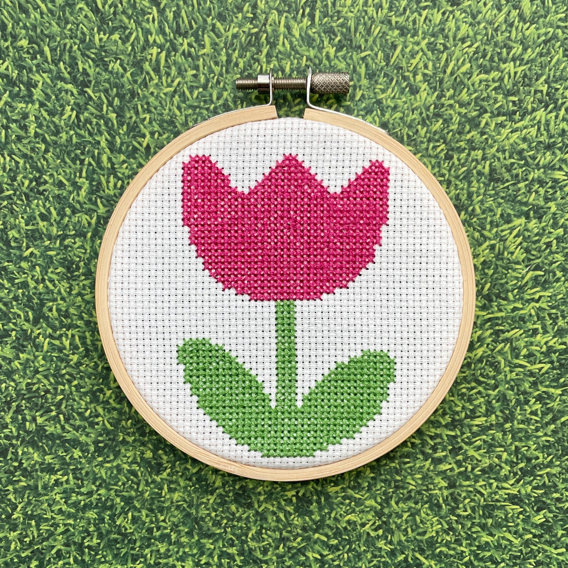 Tulip by Mary Engelbreit Counted Cross Stitch DIY KIT - Prismatic Fiber Arts