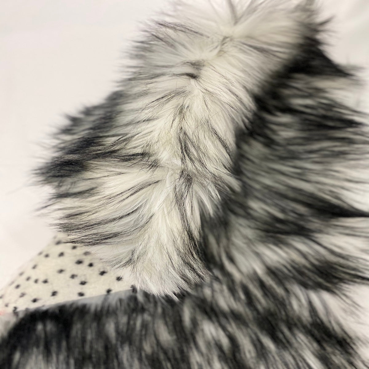 Husky Print Long Pile Shaggy Faux Fur Fabric - Prismatic Fiber Arts