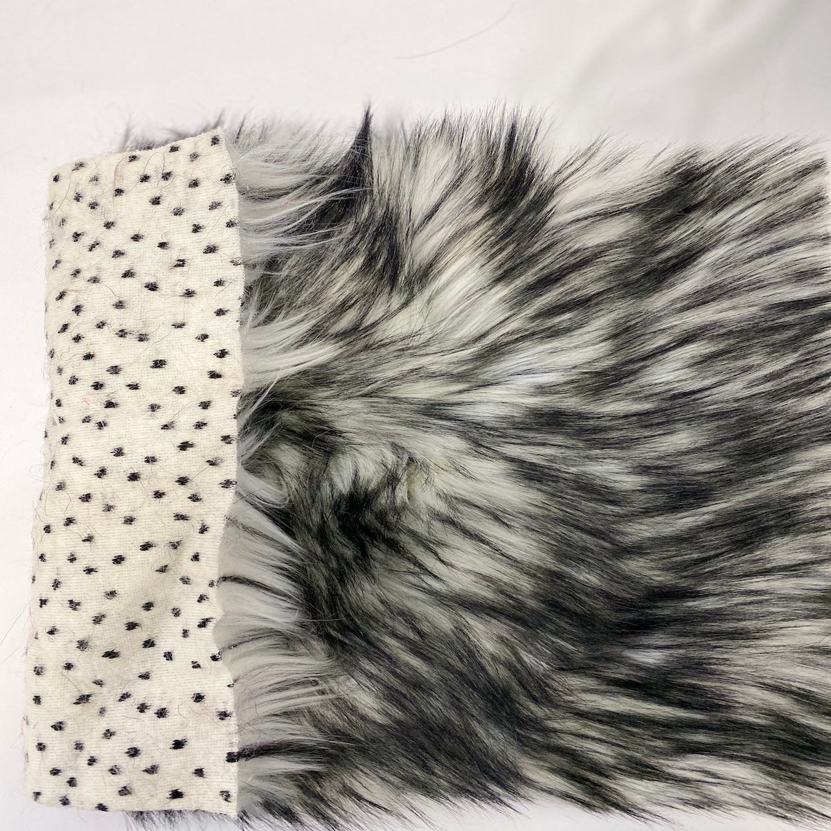 Husky Print Long Pile Shaggy Faux Fur Fabric - Prismatic Fiber Arts