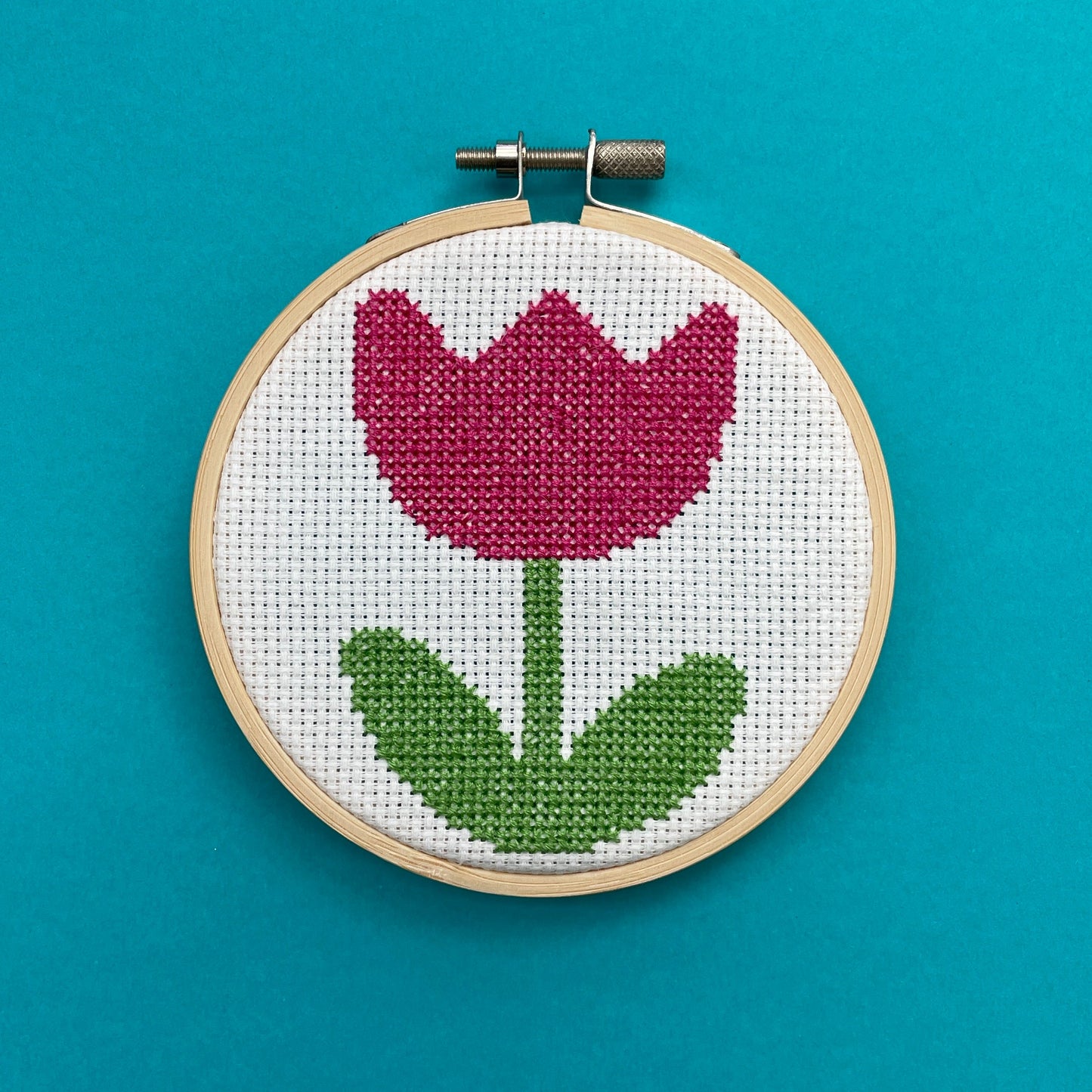 Tulip by Mary Engelbreit Counted Cross Stitch DIY KIT - Prismatic Fiber Arts