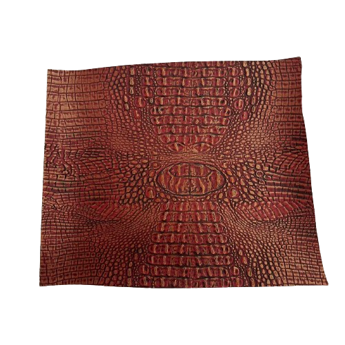 Mugger Two Tone Gator Faux Leather Vinyl Fabric - Prismatic Fiber Arts