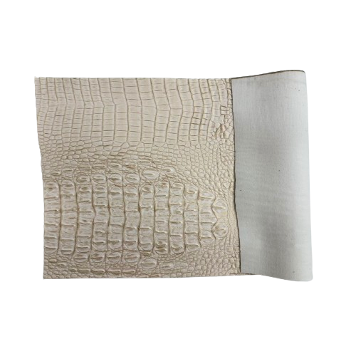 Mugger Two Tone Gator Faux Leather Vinyl Fabric - Prismatic Fiber Arts