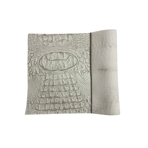 Mugger Two Tone Gator Faux Leather Vinyl Fabric - Prismatic Fiber Arts
