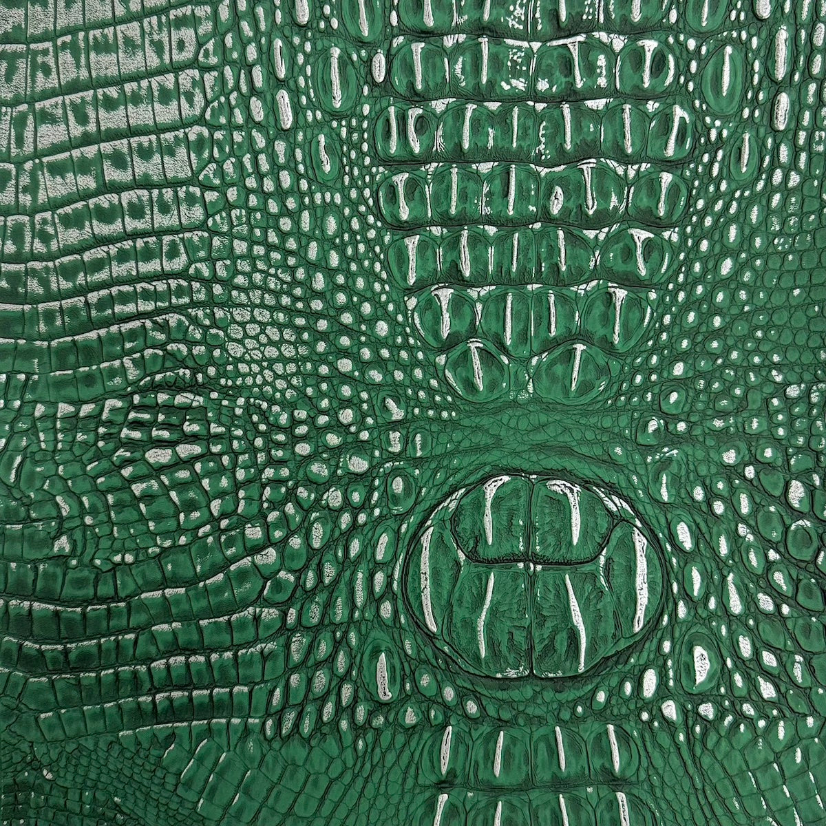 Mugger Two Tone Gator Faux Leather Vinyl Fabric - Prismatic Fiber Arts