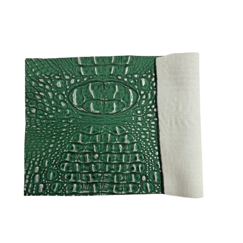 Mugger Two Tone Gator Faux Leather Vinyl Fabric - Prismatic Fiber Arts