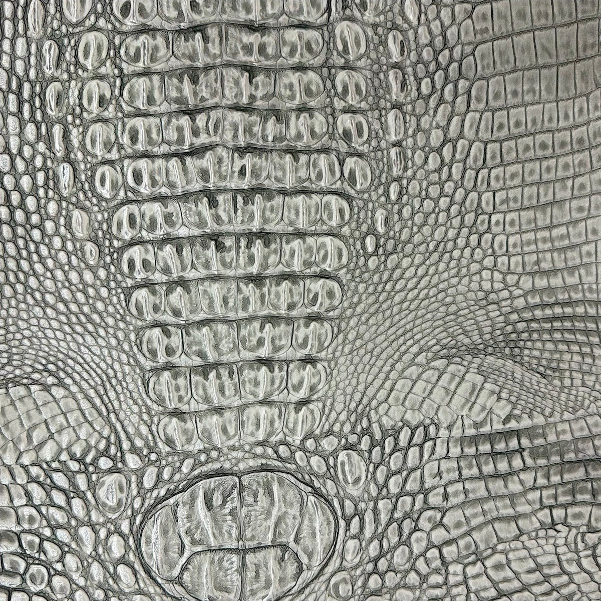 Mugger Two Tone Gator Faux Leather Vinyl Fabric - Prismatic Fiber Arts