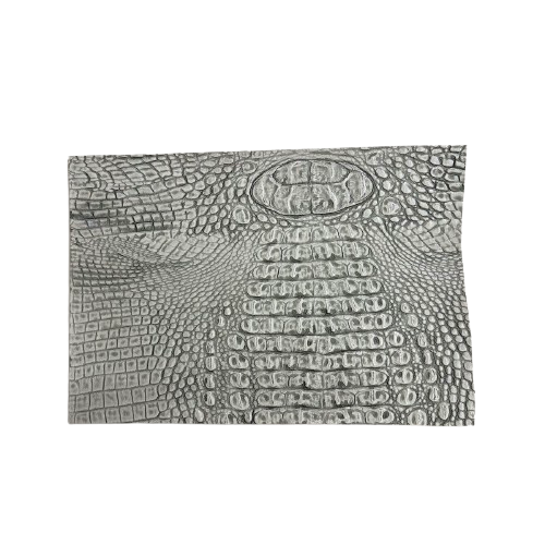 Mugger Two Tone Gator Faux Leather Vinyl Fabric - Prismatic Fiber Arts