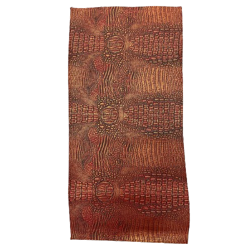 Mugger Two Tone Gator Faux Leather Vinyl Fabric - Prismatic Fiber Arts