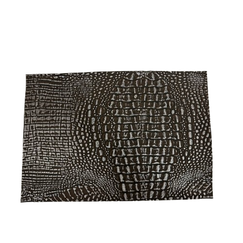 Mugger Two Tone Gator Faux Leather Vinyl Fabric - Prismatic Fiber Arts
