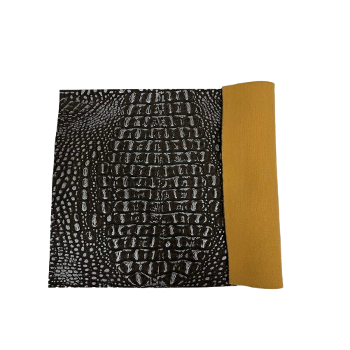 Mugger Two Tone Gator Faux Leather Vinyl Fabric - Prismatic Fiber Arts