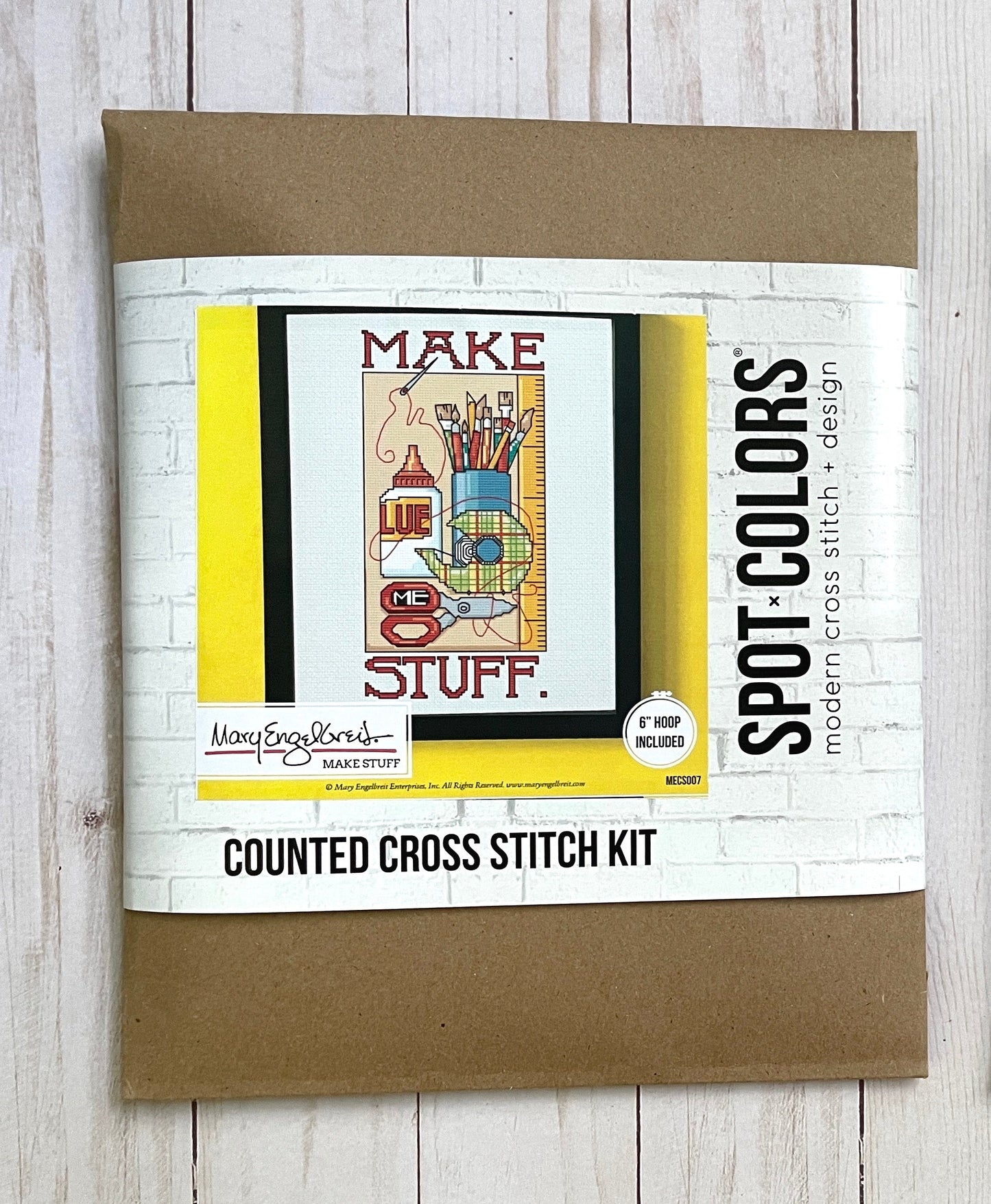 Make Stuff by Mary Engelbreit Counted Cross Stitch DIY KIT - Prismatic Fiber Arts