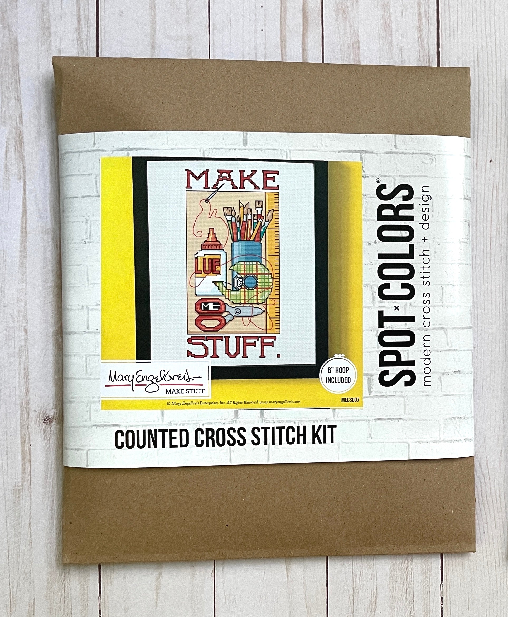 Make Stuff by Mary Engelbreit Counted Cross Stitch DIY KIT - Prismatic Fiber Arts