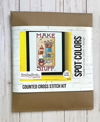 Make Stuff by Mary Engelbreit Counted Cross Stitch DIY KIT - Prismatic Fiber Arts