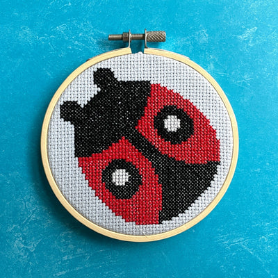Ladybug by Mary Engelbreit Counted Cross Stitch DIY KIT - Prismatic Fiber Arts